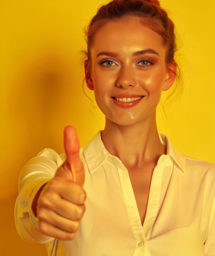 woman-white-shirt-giving-thumbs-up-generative (1) (1)